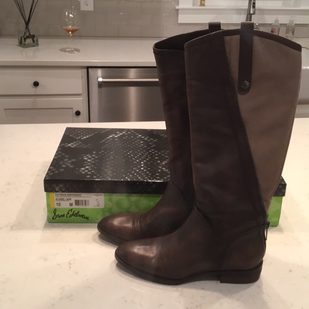 Sam Edelman Leather & Suede Tall Boots